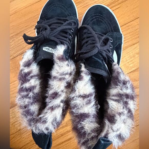 VANS Sk8 Hi Platform MTE Black/Leopard Fur Mens Sz 6 / Womens Sz 7.5 NWOT - Picture 7 of 8